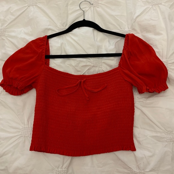 Aritzia Smocked Blouse - Picture 1 of 3